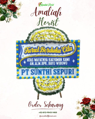 Papan Bunga Duka di Wringin