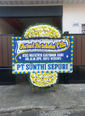Papan Bunga Duka di Wringin